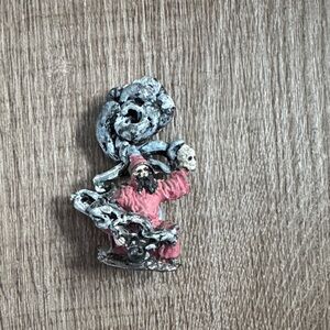 Miniature Wizard Figurine with Red Robe DnD